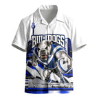 Personalised Canterbury Bankstown Bulldogs Kid Hawaiian Shirt Rugby Mascot Sydney City Skyline