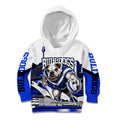 Personalised Canterbury Bankstown Bulldogs Kid Hoodie Rugby Mascot Sydney City Skyline