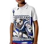 Personalised Canterbury Bankstown Bulldogs Kid Polo Shirt Rugby Mascot Sydney City Skyline