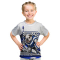 Personalised Canterbury Bankstown Bulldogs Kid T Shirt Rugby Mascot Sydney City Skyline