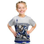 Personalised Canterbury Bankstown Bulldogs Kid T Shirt Rugby Mascot Sydney City Skyline