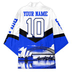 Personalised Canterbury Bankstown Bulldogs Kimono Rugby Mascot Sydney City Skyline