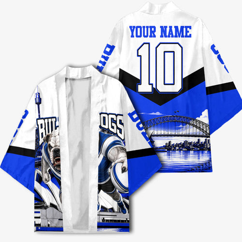 Personalised Canterbury Bankstown Bulldogs Kimono Rugby Mascot Sydney City Skyline