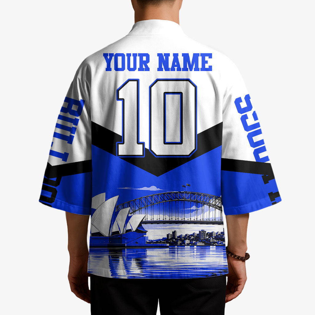 Personalised Canterbury Bankstown Bulldogs Kimono Rugby Mascot Sydney City Skyline