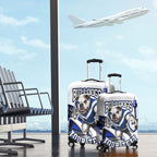 Personalised Canterbury Bankstown Bulldogs Luggage Cover Rugby Mascot Sydney City Skyline