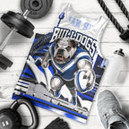 Personalised Canterbury Bankstown Bulldogs Men Tank Top Rugby Mascot Sydney City Skyline