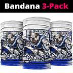 Personalised Canterbury Bankstown Bulldogs Neck Gaiter Rugby Mascot Sydney City Skyline