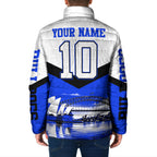 Personalised Canterbury Bankstown Bulldogs Padded Jacket Rugby Mascot Sydney City Skyline