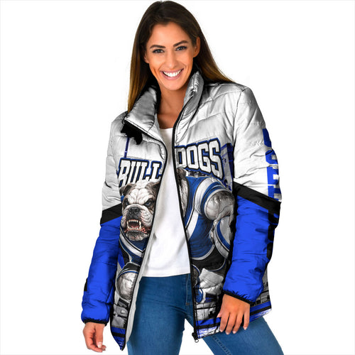 Personalised Canterbury Bankstown Bulldogs Padded Jacket Rugby Mascot Sydney City Skyline
