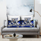 Personalised Canterbury Bankstown Bulldogs Pillow Cover Rugby Mascot Sydney City Skyline
