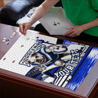 Personalised Canterbury Bankstown Bulldogs Puzzle Rugby Mascot Sydney City Skyline