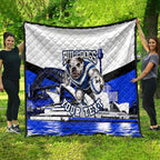 Personalised Canterbury Bankstown Bulldogs Quilt Rugby Mascot Sydney City Skyline