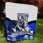 Personalised Canterbury Bankstown Bulldogs Quilt Rugby Mascot Sydney City Skyline
