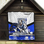 Personalised Canterbury Bankstown Bulldogs Quilt Rugby Mascot Sydney City Skyline
