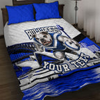 Personalised Canterbury Bankstown Bulldogs Quilt Bed Set Rugby Mascot Sydney City Skyline