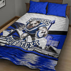 Personalised Canterbury Bankstown Bulldogs Quilt Bed Set Rugby Mascot Sydney City Skyline