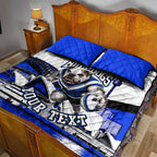 Personalised Canterbury Bankstown Bulldogs Quilt Bed Set Rugby Mascot Sydney City Skyline