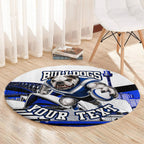 Personalised Canterbury Bankstown Bulldogs Round Carpet Rugby Mascot Sydney City Skyline