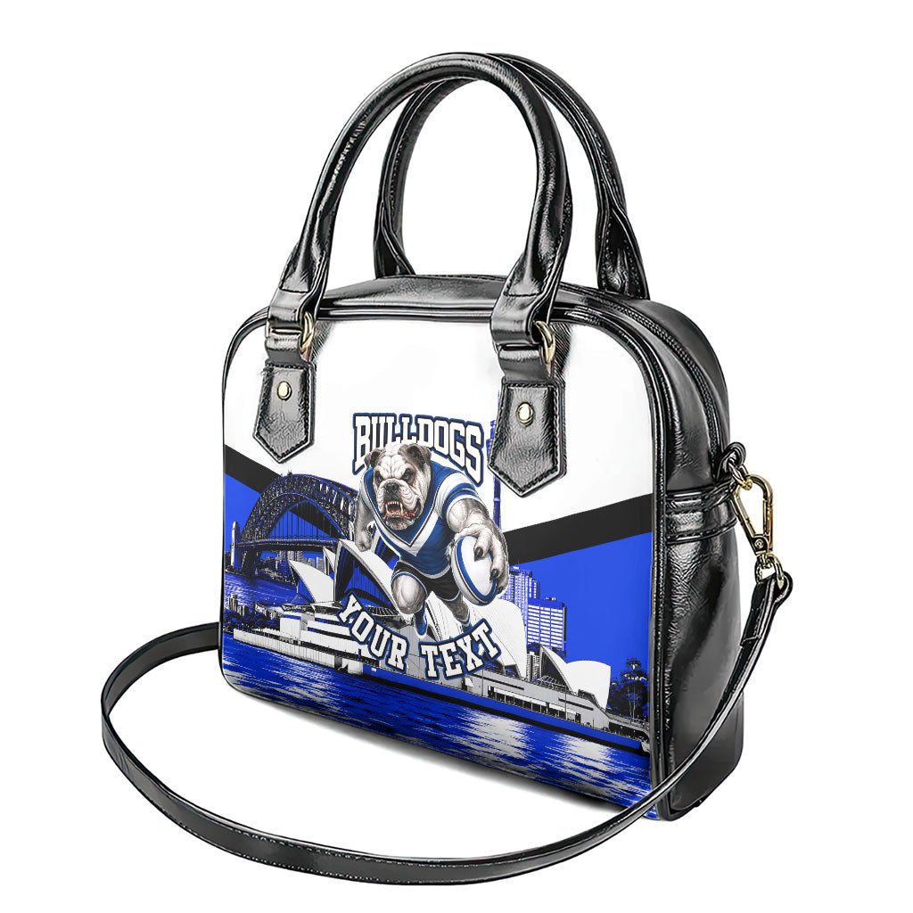 Personalised Canterbury Bankstown Bulldogs Shoulder Handbag Rugby Mascot Sydney City Skyline