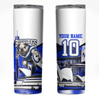 Personalised Canterbury Bankstown Bulldogs Skinny Tumbler Rugby Mascot Sydney City Skyline