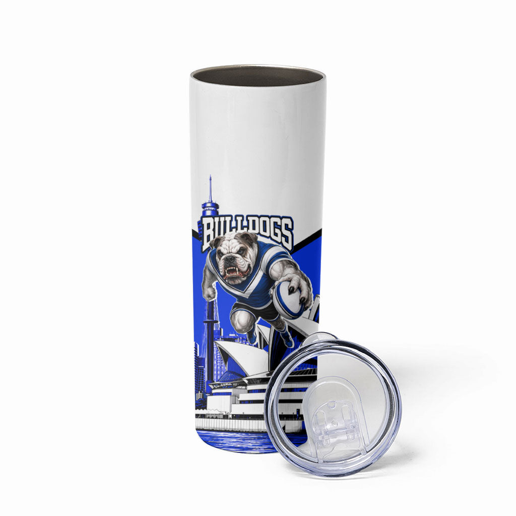 Personalised Canterbury Bankstown Bulldogs Skinny Tumbler Rugby Mascot Sydney City Skyline