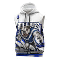 Personalised Canterbury Bankstown Bulldogs Sleeveless Hoodie Rugby Mascot Sydney City Skyline