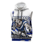 Personalised Canterbury Bankstown Bulldogs Sleeveless Hoodie Rugby Mascot Sydney City Skyline
