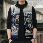Personalised Canterbury Bankstown Bulldogs Sleeveless Puffer Jacket Rugby Mascot Sydney City Skyline