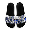 Personalised Canterbury Bankstown Bulldogs Slide Sandals Rugby Mascot Sydney City Skyline