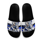 Personalised Canterbury Bankstown Bulldogs Slide Sandals Rugby Mascot Sydney City Skyline