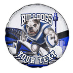 Personalised Canterbury Bankstown Bulldogs Spare Tire Cover Rugby Mascot Sydney City Skyline