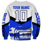 Personalised Canterbury Bankstown Bulldogs Sweatshirt Rugby Mascot Sydney City Skyline