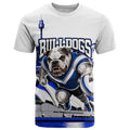 Personalised Canterbury Bankstown Bulldogs T Shirt Rugby Mascot Sydney City Skyline