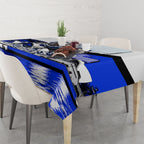 Personalised Canterbury Bankstown Bulldogs Tablecloth Rugby Mascot Sydney City Skyline