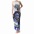 Personalised Canterbury Bankstown Bulldogs Tank Maxi Dress Rugby Mascot Sydney City Skyline