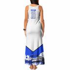 Personalised Canterbury Bankstown Bulldogs Tank Maxi Dress Rugby Mascot Sydney City Skyline