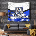 Personalised Canterbury Bankstown Bulldogs Tapestry Rugby Mascot Sydney City Skyline