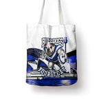 Personalised Canterbury Bankstown Bulldogs Tote Bag Rugby Mascot Sydney City Skyline