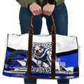 Personalised Canterbury Bankstown Bulldogs Travel Bag Rugby Mascot Sydney City Skyline