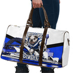 Personalised Canterbury Bankstown Bulldogs Travel Bag Rugby Mascot Sydney City Skyline