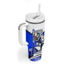 Personalised Canterbury Bankstown Bulldogs Tumbler With Handle Rugby Mascot Sydney City Skyline