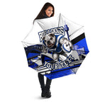 Personalised Canterbury Bankstown Bulldogs Umbrella Rugby Mascot Sydney City Skyline