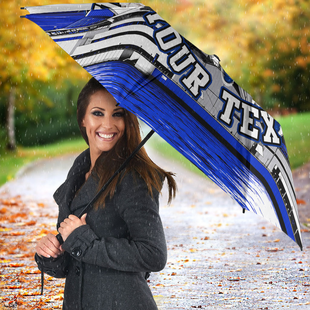 Personalised Canterbury Bankstown Bulldogs Umbrella Rugby Mascot Sydney City Skyline