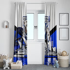 Personalised Canterbury Bankstown Bulldogs Window Curtain Rugby Mascot Sydney City Skyline