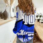 Personalised Canterbury Bankstown Bulldogs Women Casual Shirt Rugby Mascot Sydney City Skyline