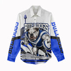 Personalised Canterbury Bankstown Bulldogs Women Casual Shirt Rugby Mascot Sydney City Skyline