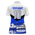 Personalised Canterbury Bankstown Bulldogs Women Polo Shirt Rugby Mascot Sydney City Skyline