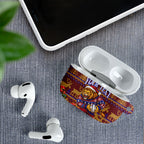 Personalized Brisbane Lions Christmas AirPods Case Australian Football Mascot - Ugly Xmas Pattern Festive