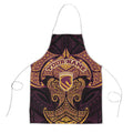 Personalized Brisbane Broncos Apron Polynesian Tribal Pattern Style