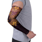 Personalized Brisbane Broncos Arm Sleeves Polynesian Tribal Pattern Style